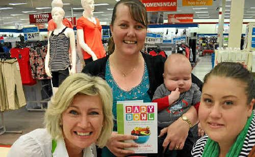 Kim McCosker talks to Charlene McQueen and son Brock, and (front) Fiona Tattam and son Harry. Kim McCosker talks to Charlene McQueen and son Brock, and (front) Fiona Tattam and son Harry.